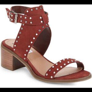 Steve Madden Gila Sandal Brown with Studs Size 8